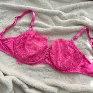 victoria’s secret dream angels wicked unlined uplift hot pink bra